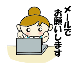 Office woman Apiko sticker #2383833