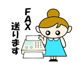 Office woman Apiko sticker #2383834