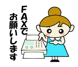 Office woman Apiko sticker #2383835