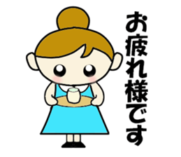 Office woman Apiko sticker #2383838