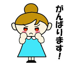 Office woman Apiko sticker #2383854