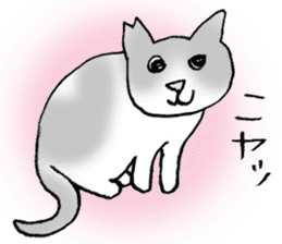 Sticker of a wild cat and a domestic cat sticker #2384245
