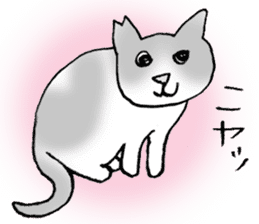 Sticker of a wild cat and a domestic cat sticker #2384245