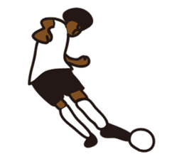 Afro footballer sticker #2384381
