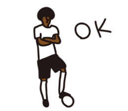 Afro footballer sticker #2384384