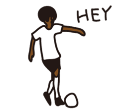 Afro footballer sticker #2384385