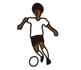 Afro footballer sticker #2384392