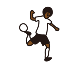 Afro footballer sticker #2384405