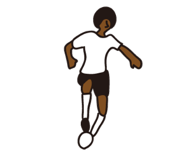 Afro footballer sticker #2384407