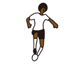 Afro footballer sticker #2384407