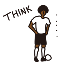 Afro footballer sticker #2384411