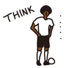 Afro footballer sticker #2384411