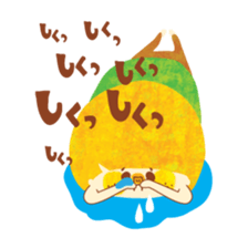 Boy and Blue bear sticker #2385025