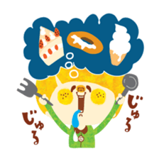 Boy and Blue bear sticker #2385033