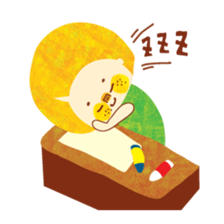 Boy and Blue bear sticker #2385041