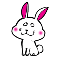 The rabbit which is not so lovely sticker #2385336