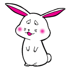 The rabbit which is not so lovely sticker #2385337