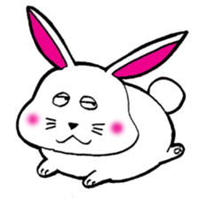 The rabbit which is not so lovely sticker #2385338