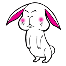 The rabbit which is not so lovely sticker #2385339