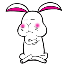 The rabbit which is not so lovely sticker #2385340