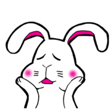 The rabbit which is not so lovely sticker #2385341