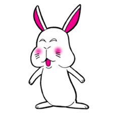 The rabbit which is not so lovely sticker #2385342