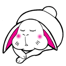 The rabbit which is not so lovely sticker #2385346