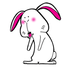 The rabbit which is not so lovely sticker #2385347