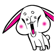 The rabbit which is not so lovely sticker #2385348
