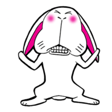 The rabbit which is not so lovely sticker #2385349