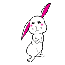 The rabbit which is not so lovely sticker #2385350