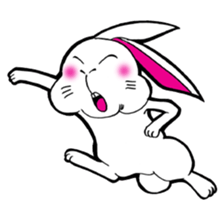 The rabbit which is not so lovely sticker #2385351