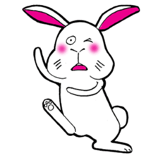 The rabbit which is not so lovely sticker #2385352