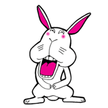 The rabbit which is not so lovely sticker #2385353