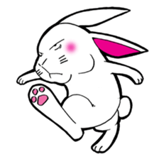The rabbit which is not so lovely sticker #2385354