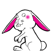 The rabbit which is not so lovely sticker #2385355
