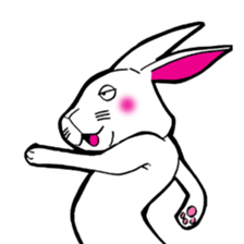 The rabbit which is not so lovely sticker #2385356