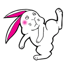 The rabbit which is not so lovely sticker #2385357