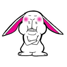 The rabbit which is not so lovely sticker #2385358