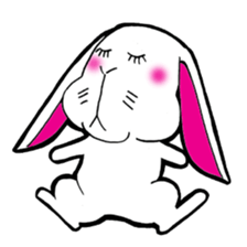The rabbit which is not so lovely sticker #2385359