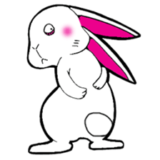 The rabbit which is not so lovely sticker #2385360