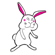 The rabbit which is not so lovely sticker #2385361