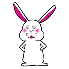 The rabbit which is not so lovely sticker #2385363