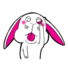 The rabbit which is not so lovely sticker #2385364