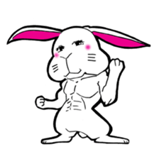 The rabbit which is not so lovely sticker #2385365