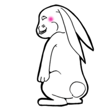 The rabbit which is not so lovely sticker #2385366