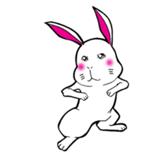 The rabbit which is not so lovely sticker #2385368