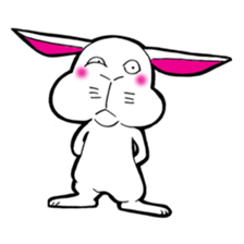 The rabbit which is not so lovely sticker #2385369