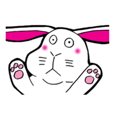 The rabbit which is not so lovely sticker #2385374
