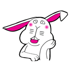The rabbit which is not so lovely sticker #2385375